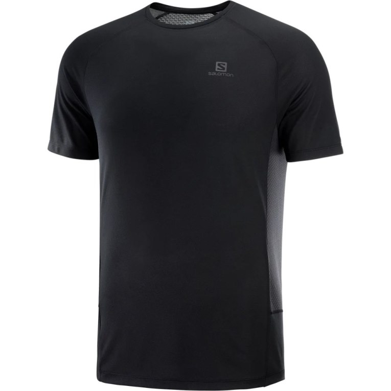 Camiseta Salomon Cross Rebel Curta Sleeve Masculino Pretas | PT D74813